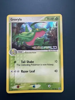 Pokemon Card - Grovyle Reverse - 28/106 - EX Emerald - 2005 - Image 1