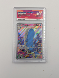 2025 Pokemon SV Journey Together Wailord #162/159 ACE Grading 10 - Image 1