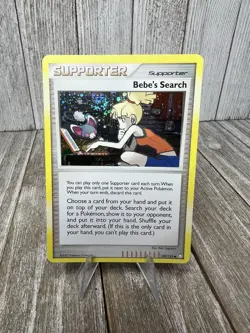 Pokemon Bebe's Search Cosmos Holo 109/123 Mysterious Treasures LP/NM Full Swirl - Image 1