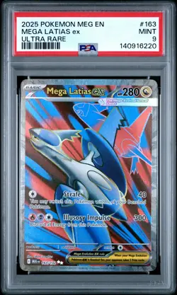 2025 POKEMON MEG EN-MEGA EVOLUTION ULTRA RARE #163 MEGA LATIAS EX PSA 9 - Image 1