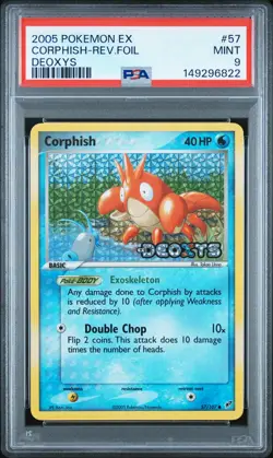 2005 POKEMON EX DEOXYS #57 CORPHISH-REVERSE FOIL PSA 9 - Image 1