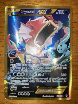 Pokemon TCG Gyarados EX 123/122 XY Breakpoint 2016 Secret Holo Rare Played - Image 1