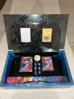 Pokemon Mega Charizard X UPC Ultra Premium Collection Playmat Sleeves Deck Dice - Image 1