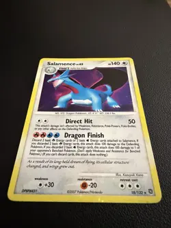 Pokemon Salamence 18/132 Secret Wonders Holo Rare 2007 Card - LP+ - Image 2