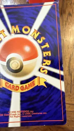 Gengar Japanese Fossil Holo No#094 Pokemon 1996 Pocket Monster Swirl - Image 4