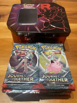 Pokemon S&V Journey Together Sealed Booster Packs (24 Total) - Includes T.R. Tin - Image 3