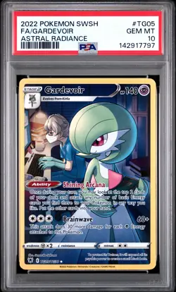 2022 POKEMON SWORD & SHIELD ASTRAL RADIANCE #TG05 FULL ART/GARDEVOIR PSA 10 - Image 1
