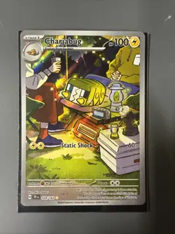Pokemon TCG Charjabug 169/162 Illustration Rare, Temporal Forces - Image 2