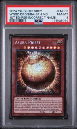 2024 YU-GI-OH! SBC2-PRISMATIC SR THE WINGED DRAGON OF RA - SPHERE MODE PSA 8 - Image 1