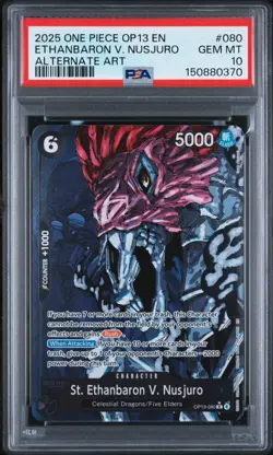 2025 ONE PIECE CARRYING ON HIS WILL ALT ART ST. ETHANBARON V. NUSJURO PSA 10 - Image 1