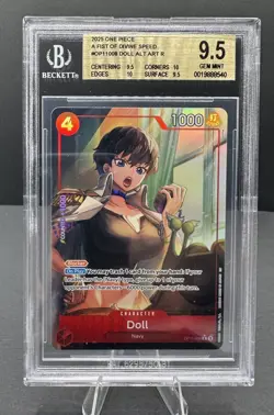 DOLL OP11-008 Alt 2025 One Piece A Fist Of Divine Speed BGS 9.5 TRUE GEM 2-10’s - Image 1