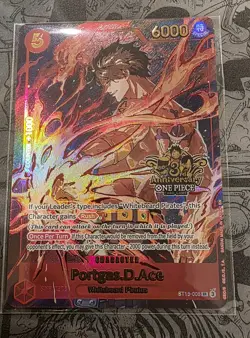 One Piece Portgas.D.Ace (Japanese Version 3rd Anniversary Set) ST15-005 English - Image 1