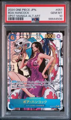 PSA10 ONE PIECE Card Boa Hancock Comic Parallel Manga Alt Art JAPANESE - Image 1