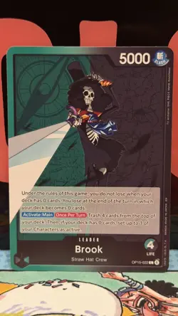 One Piece CCG Brook Leader OP15-022 Adventure On Kami’s Island - Image 1