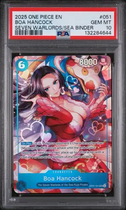 2025 ONE PIECE SEVEN WARLORDS OF THE SEA BINDER SET #051 BOA HANCOCK PSA 10 - Image 1