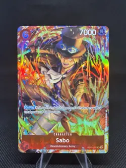 One Piece Illustration Box 5 : Sabo OP05-007 SR Super Rare Alt Art Promo English - Image 1