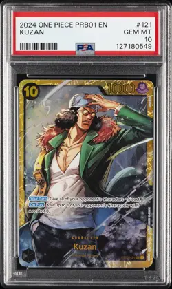 2024 ONE PIECE PRB01-PREMIUM BOOSTER THE BEST #121 KUZAN PSA 10 - Image 1