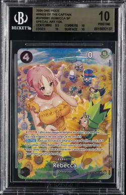 2024 ONE PIECE OP06-WINGS OF THE CAPTAIN SPECIAL ALTERNATE ART REBECCA BGS 10 - Image 1