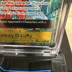 One Piece - Monkey D. Luffy - OP07 - Treasure Rare SR AA English - Image 2