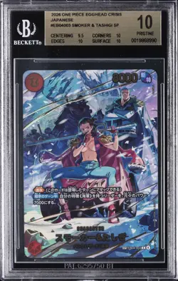 2026 ONE PIECE JAPANESE EGGHEAD CRISIS SP #EB04003 SMOKER & TASHIGI BGS 10 - Image 1
