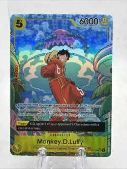 One Piece Monkey D Luffy Treasure Rare OP07-109 - Image 1