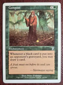 Compost - MtG 7th Edition - U235 NM 2001 - Image 2