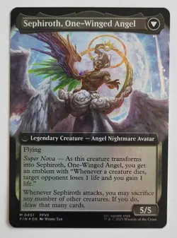 MTG Sephiroth, Fabled SOLDIER (Extended Art) - FOIL - NM PACK FRESH (#0451) - Image 2