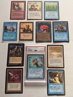 MTG Lot 12 CARDS! Alpha, Beta Crystal Rod, Unlimited, Powerleech, Reserved List - Image 1