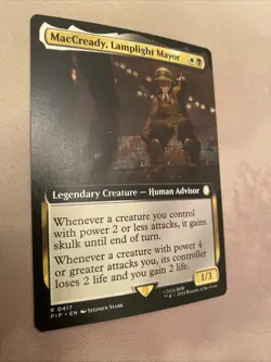 MacCready, Lamplight Mayor (Extended Art) - MTG: Fallout (PIP) NM - Image 1