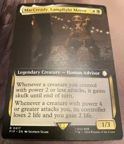 MacCready, Lamplight Mayor (Extended Art) - MTG: Fallout (PIP) NM - Image 2