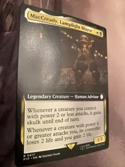 MacCready, Lamplight Mayor (Extended Art) - MTG: Fallout (PIP) NM - Image 3