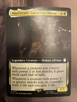 MacCready, Lamplight Mayor (Extended Art) - MTG: Fallout (PIP) NM - Image 4