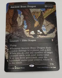 MTG Magic The Gathering Ancient Brass Dragon - Image 1