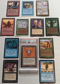 MTG Lot of 12 CARDS! Alpha, Beta, Unlimited, LEGENDS HELLFIRE, Reserved List! - Image 1