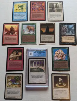 MTG Lot 12 CARDS! Alpha Karma, Beta, Unlimited, Arabian Nights, Reserved List! - Image 1
