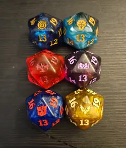 MTG Oversized Big Spindown Bundle Dice Strixhaven Transformers Dominaria MOM Lot - Image 1