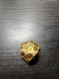 MTG Kaldheim Oversized Spindown • Gold D20 Dice • Magic The Gathering Bundle Die - Image 3