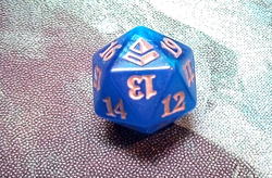 MTG Amonkhet - D20 Spindown Life Counter - Blue - Lightly Used - Image 1