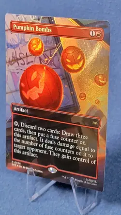 Pumpkin Bombs (Borderless) #26 (Foil) (NM) Spider-Man SPE Magic MTG - Image 1