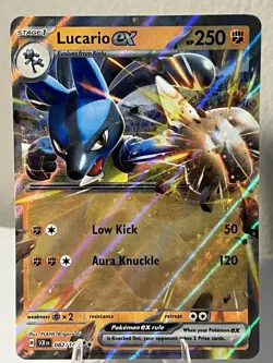 Lucario ex 82/142 Double Rare Stellar Crown Pokemon TCG - Image 1