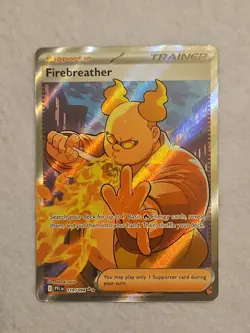 Fire Breather 119/94 Full Art Trainer Holo Me02: Phantasmal Flames Pokemon TCG - Image 1