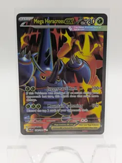 Mega Heracross ex 108/094 Ultra Rare Phantasmal Flames Pokemon Near Mint - Image 1