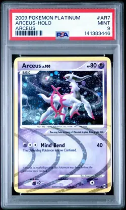 Pokemon Arceus Platinum Arceus Holo Rare #AR7 PSA 9 - Image 1