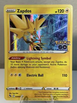 Zapdos 029/078 - Pokemon Go - Holo Pokemon TCG - Image 1