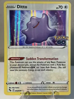 Ditto 053/078 Pokemon GO Stamped Holo Pokemon TCG - Image 1