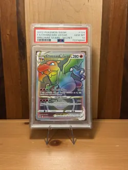 2022 Pokemon Charizard VSTAR 174/172 Full Art SR Brilliant Stars PSA 10 GEM MINT - Image 4