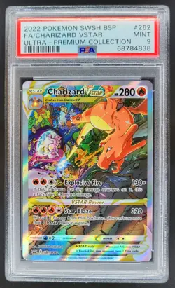 2019-2023 Pokemon Sword & Shield Black Star Promos Charizard VST PSA 9 CG4 - Image 1