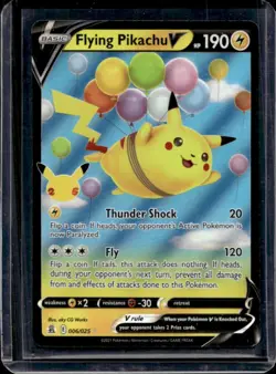 2021 Pokemon SWSH Celebrations Flying Pikachu V #006/025 - Image 1