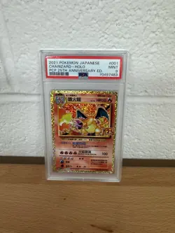 2021 PSA 9 Chinese Charizard 25th Anniversary Collection Pokemon CHI 001/025 - Image 1