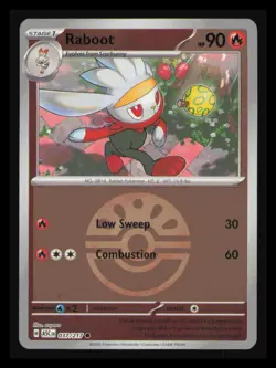Raboot (Friend Ball) Common ME: Ascended Heroes 037/217 NM Pokemon Reverse Holo - Image 1
